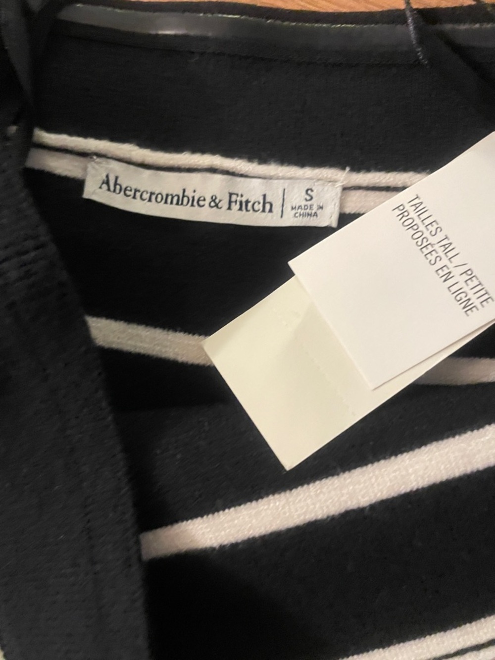 Abercrombie & Fitch Black and White Strapless Ribbed Maxi Dress - Picture 3 of 7